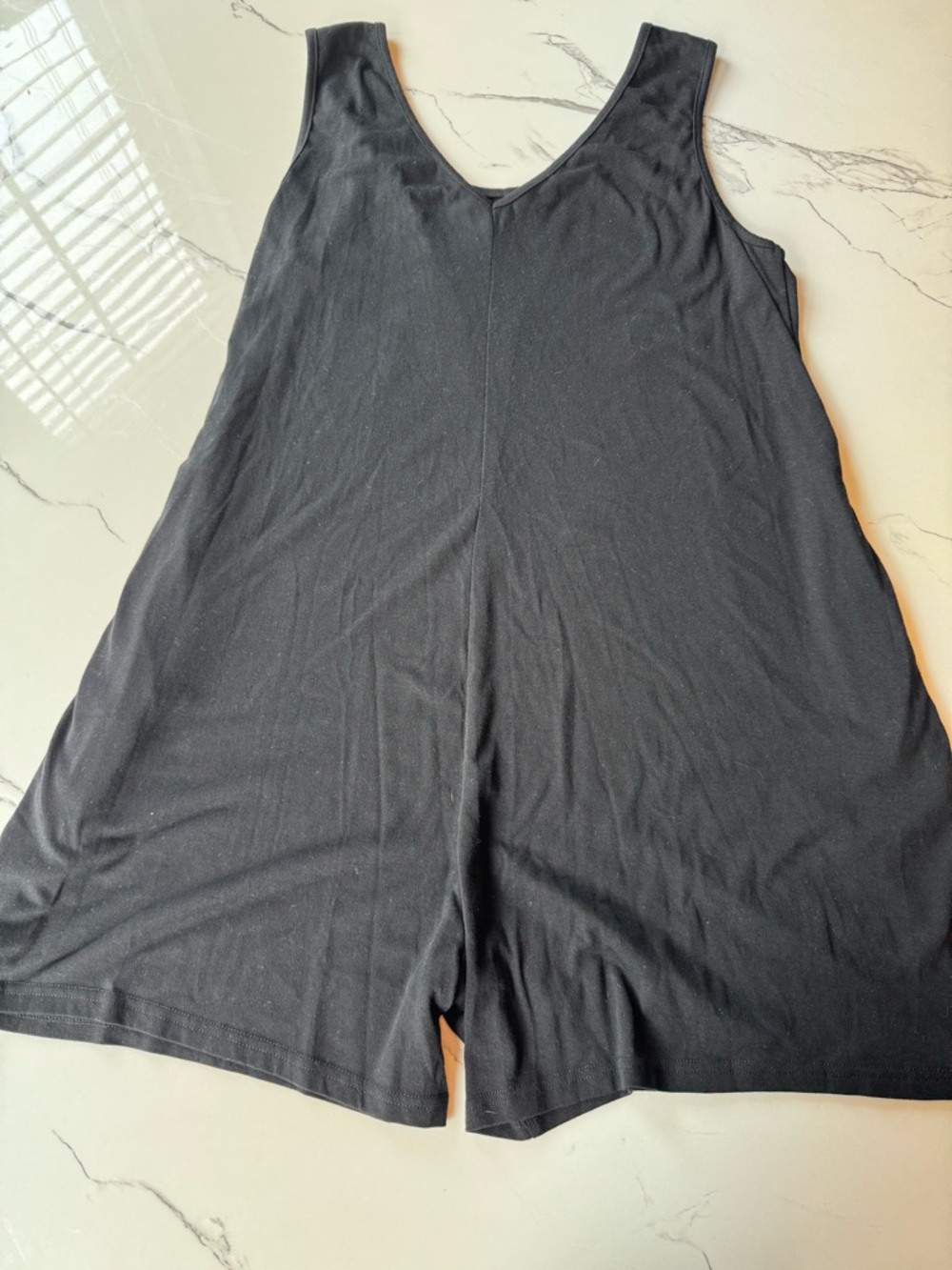 Black Sleeveless Romper